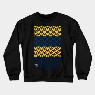 Retro Japanese Clouds Pattern RE:COLOR 13 Crewneck Sweatshirt